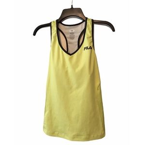 Bright Yellow Fila Athletic Medium Tank Tok